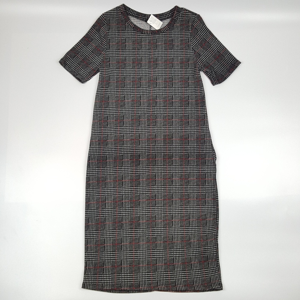 Sweet Claire | Black Gray Red Bodycon Dress NWT